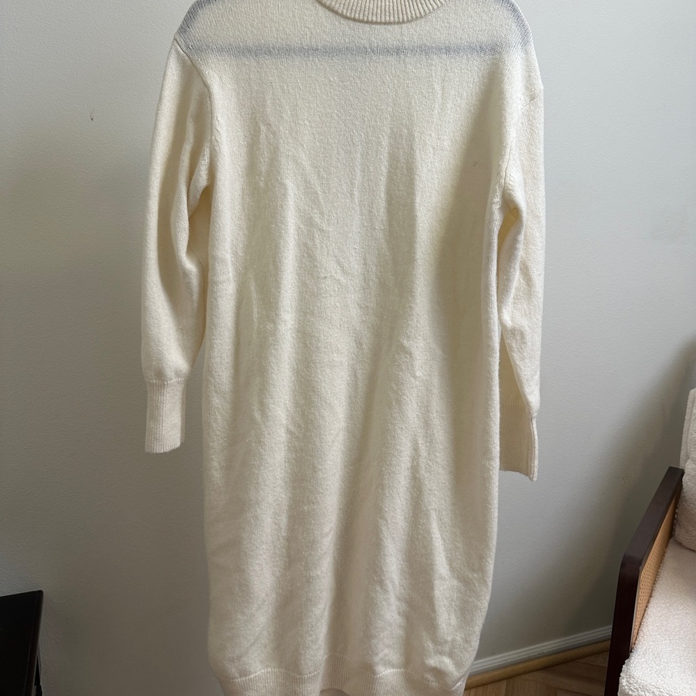 MUJI Cream Sweater Dress